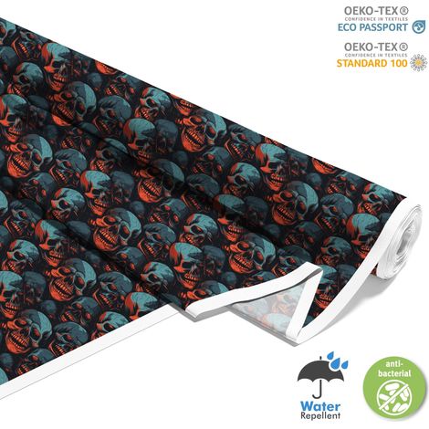Outdoor dekostoffe oxford - Motiv der Schädel I DX4907 (1/5)