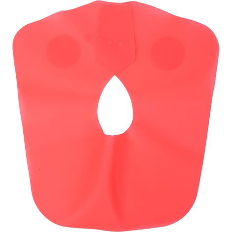 Cape de coupe et coloration professionnelle en silicone rouge - Pélerin de coiffure pour salon, barbier, usage domestique (1/5)
