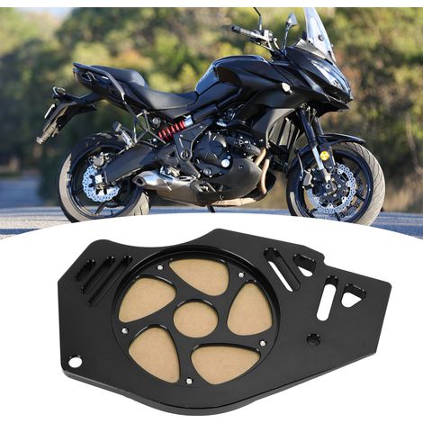 CNC-gefräster Stator- und Getriebekupplungsschutz für Kawasaki Versys KLE 650 (2006-2020 Schwarz). (1/5)