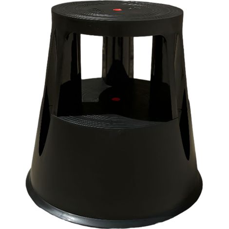 Tabouret mobile stable, noir (1/2)