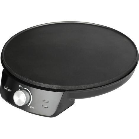 Crêpes-Maker "Elomba" mit 80cm langem Kabel rutschfeste Oberfläche (1200W 230V) IP20 Ø300x65mm schwarze Farbe