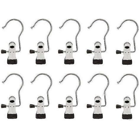 Edelstahlhaken mit Clip, 10er-Packung (1/5)