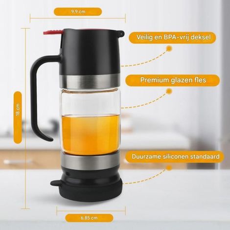 Distributeur de miel et sirop, verseur anti-fuite, facile à utiliser, idéal pour la cuisine et comme cadeau (1/4)