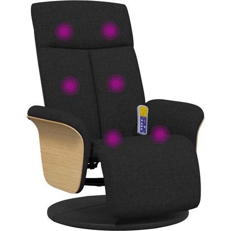 Fauteuil de relaxation massant avec fonction vibrante et repose-pieds réglable (1/5)