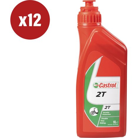 12 pezzi olio motore moto/scooter 2t lubrificante minerale 1l oil