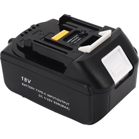 18V 3,0Ah Lithium-Ionen-Akku mit LED-Anzeige, kompatibel mit BL1830, BL1840, BL1850 und BL1860, Typ-C-Ladeanschluss