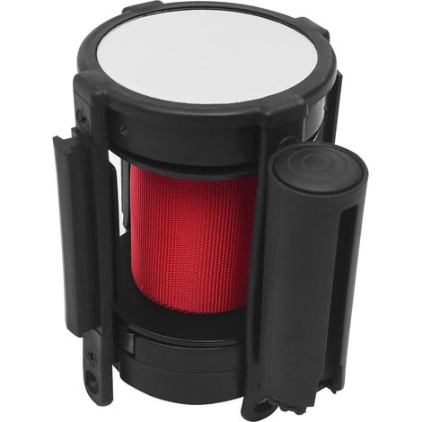 vidaXL Retractable Belt Barrier 200 cm Red