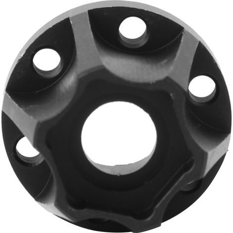 4 pièces Adaptateur de Roue Hex Noir pour SCX10, Compatible avec Jantes 1.9 et 2.2 Pouces, 20mm pour RC Crawler 1/10 (1/4)