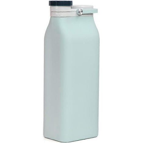 Gourde de 400/600 ml en silicone alimentaire, pliable et enroulable, étanche, idéale pour la randonnée, le vélo et le sport en extérieur.