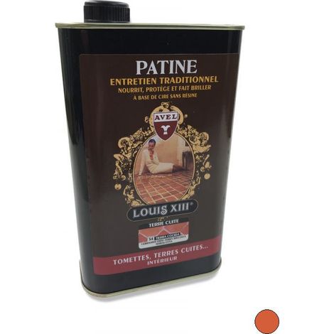 Cire Patine Tomettes LOUIS XIII, 1 litre TERRE CUITE