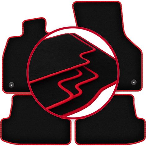 Alfombrillas CARLUX-RED para Seat León III hatchback, familiar, variante (2012-2020)