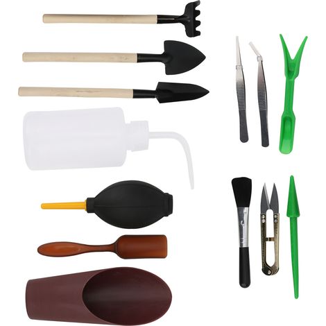 Ensemble de 13 mini ciseaux de jardin à main, pelle à planter et à arroser, outil pour plantes succulentes (1/5)