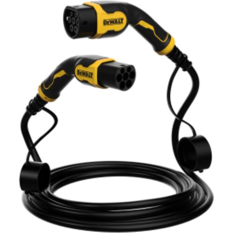 Prolunga cavo Ricarica Auto Elettrica Tipo 2 Tipo 2 11kW 16A 5 Metri DeWalt DW73723