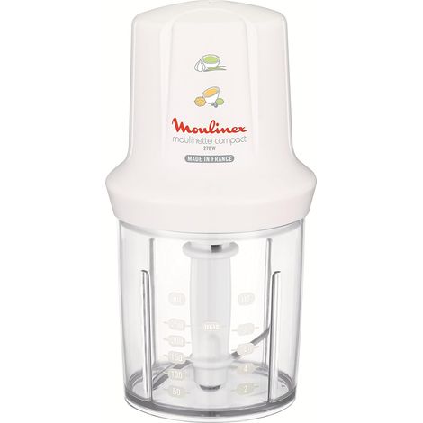 Hachoir Électrique Compact 270W – Bol 250ml, Blanc (1/5)