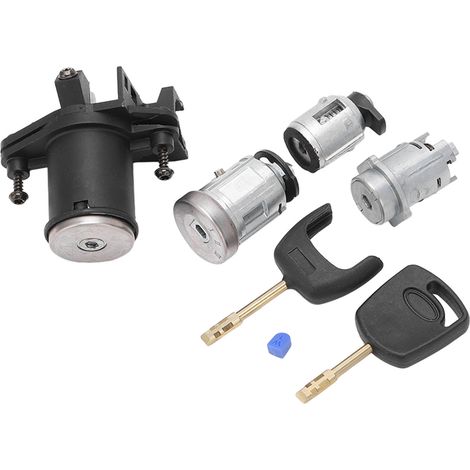 Ensemble cylindre de verrouillage de porte et contacteur de démarrage d'allumage 2S61 A22050 BM de remplacement pour Ford Fiesta MK5 Fusion (1/5)