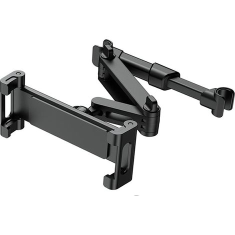 Support Appui-tête Voiture - Rotation 360° - Réglable Hauteur et Angle - Pour Tablettes et Smartphones - 1 Pièce (1/5)