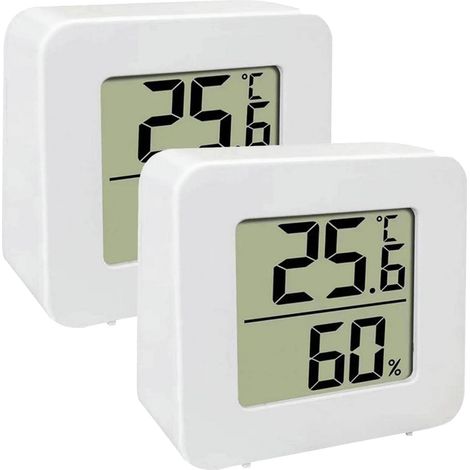 Thermomètre Hygromètre Numérique LCD Précision Indicateur Confort Maison Bureau 2x (1/5)