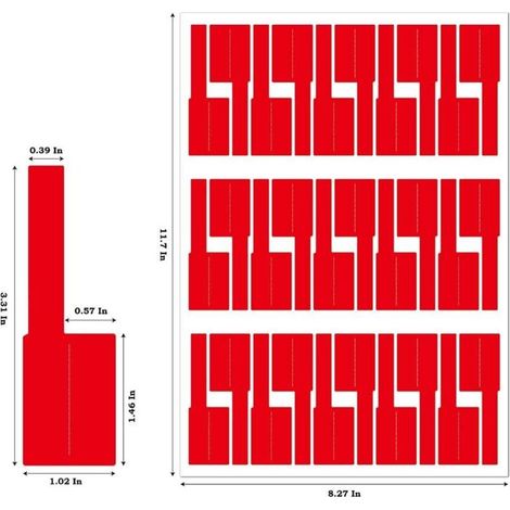 Etiquetas para cables, 10 colores, 300 unidades, etiquetas autoadhesivas impermeables para la identificación de cables con impresoras láser. (1/4)