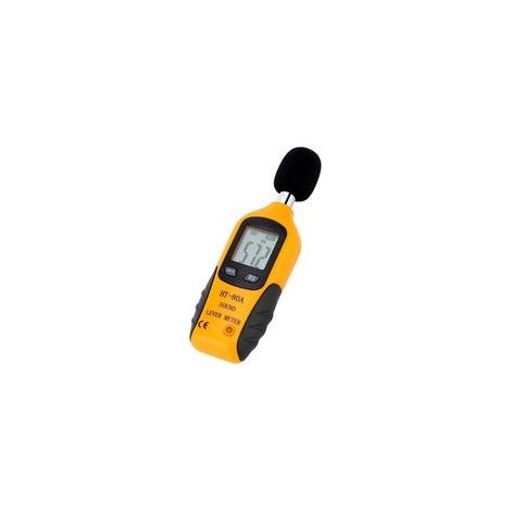 Sonómetro 30-130dBA, decibelímetro profesional con pantalla retroéclairé (pila 9V incluida)
