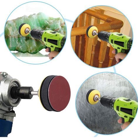 200 disques abrasifs de 50 mm (2 pouces) pour le ponçage, grain 80-3000, avec abrasif de 25 mm (1 pouce). (1/4)