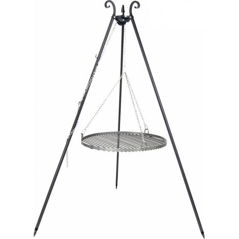 Grille en acier sur Trépied-Ø 50cm-- (1/5)