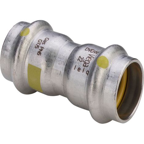 Viega Sanpress Inox G-Manicotto, d 35mm acciaio inossidabile Modello 0215, 487003