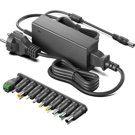Kettler 42860006 42860023 Bloc d'alimentation universel AC/DC pour vélo d'appartement Kettler AX1 ergomètre, imprimante, scanner, routeur, fax, moniteur TFT LCD 24 V (1/5)