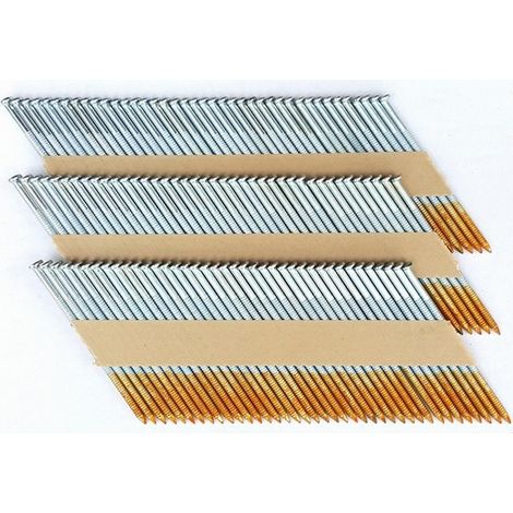 2200 CLOUS EN BANDE BOSTITCH 34° SANS GAZ 2.8 x 70 Crantés Acier brut PT28R70