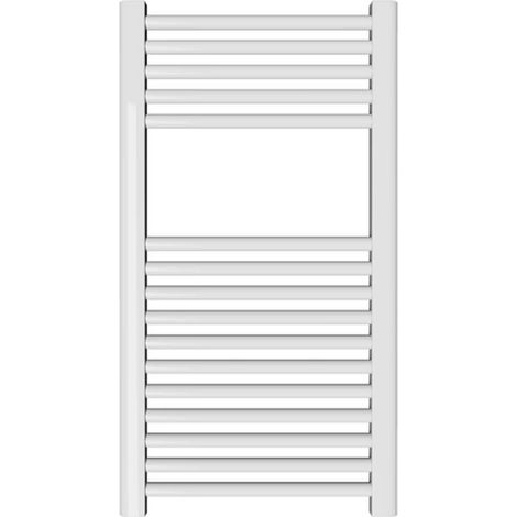 Scaldasalviette idraulico in colore bianco RAL9010 H770 x 450 interasse 400 mm Ercos Opera ASOPEF901004500770 H 770 L 450 Z 400