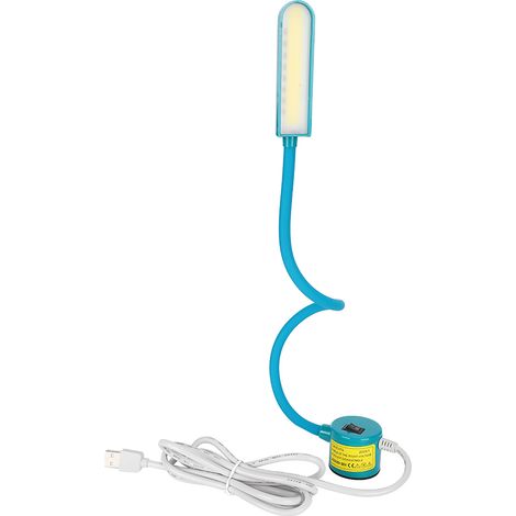 Lampe pour machine à coudre avec interface USB, éclairage LED COB, lampe de bureau avec base magnétique (1/5)