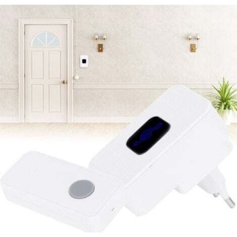 Sonnette de porte sans fil IP55 étanche pour la maison, la cour et la villa AC110-260V-- (1/4)
