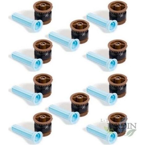 10 x Düsen HE-Van-12 für Rain Bird-Bewässerungssprinkler, hohe Effizienz und Wassereinsparung. 3,7 m Reichweite, braun