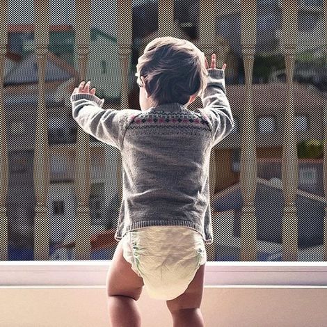 Filet de Sécurité pour Enfants, Bébé Filet de Protection pour Balcon et Escalier, 300 x 90cm Robuste Réglable Clôture ,Noir (1/4)