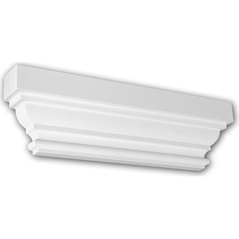 Chapiteau de pilastre 121005 Profhome Élement décorative style dorique blanc