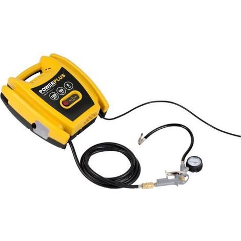 Powerplus Compresseur électrique POWX1705 - Compresseur d’air sans huile 1100W - 8 bar - 180L/min - avec 6 acc. (1/5)
