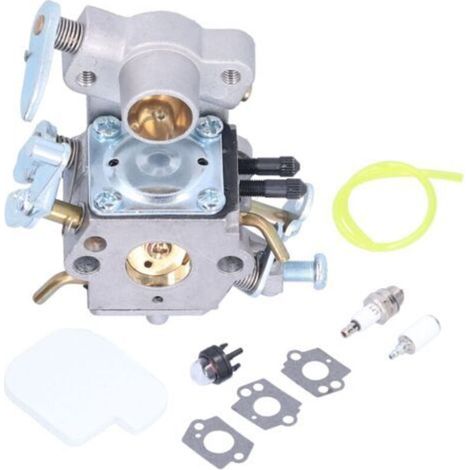Kit d'entretien pour tronçonneuse Poulan P3314 P3416 P4018 PP3816 C1M‑W26C avec carburateur, bougie, filtres et accessoires en aluminium