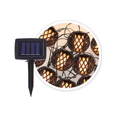 Guirnalda decorativa solar LED Tenali 2M 2600-2700K IP44 (1/3)