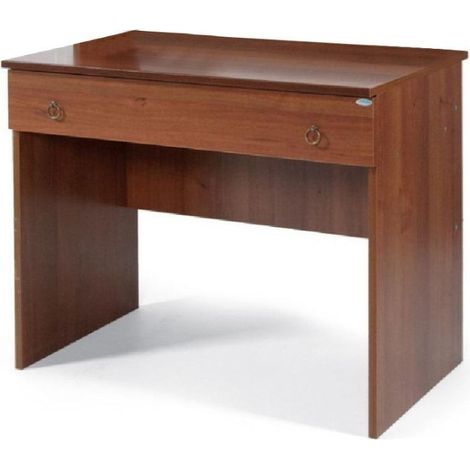 Scrivania da camera in legno nobilitato Noce antico 1 cassetto 90x56xH.75 cm (CLAUDIA) (1/2)