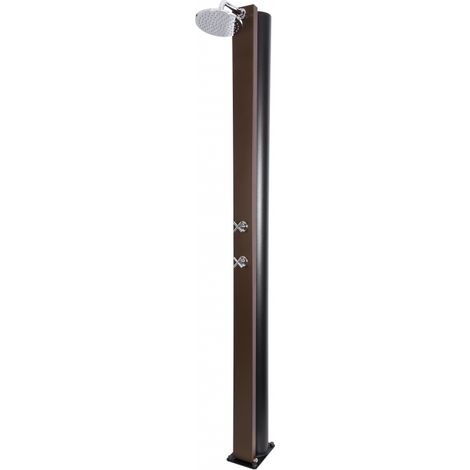 Douche de piscine solaire CROSS Marron Rustique 40L