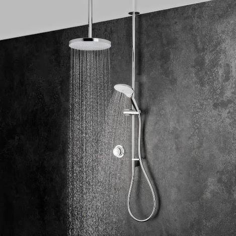 Mira Mode Dual Thermostatic Digital Mixer Shower Chrome Ceiling Fed 1.1980.007 (1/5)