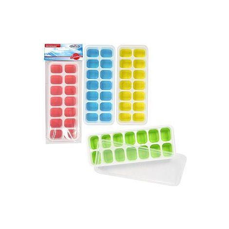 MAURY'S FORMA GHIACCIO IN SILICONE CON COPERCHIO IN COLORE ASSORTITO