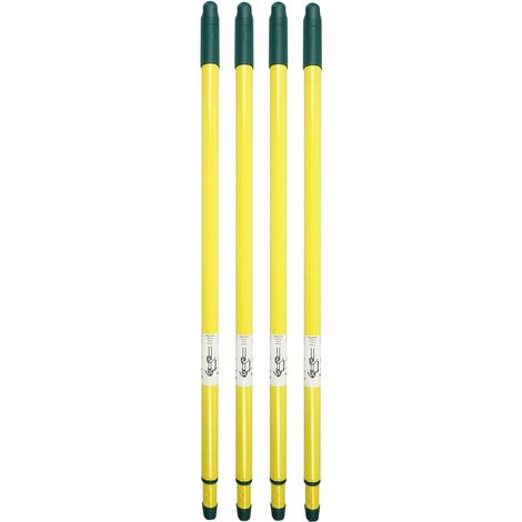 4 manches télescopiques 72-125 cm universels 2 pièces