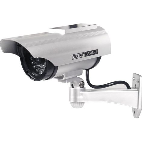 Fausse caméra de surveillance, à énergie solaire, pour la sécurité de la maison et de l'extérieur, pour récupérer de l'argent - 1 paquet (1/5)