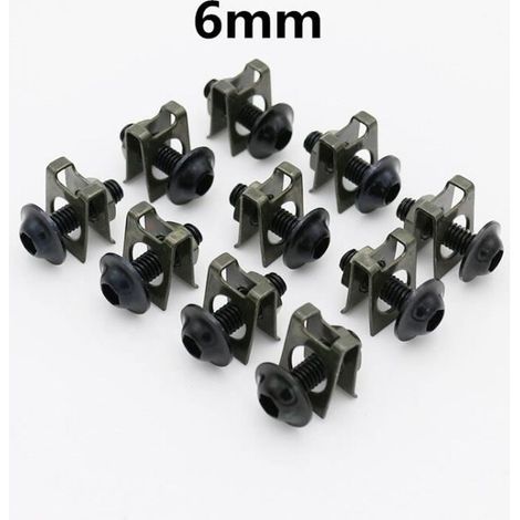 20 pièces Boulon carénage moto, fixation aluminium M5/M6, clips rapides pour carrosserie BMW F650GS F700GS et scooters (1/4)