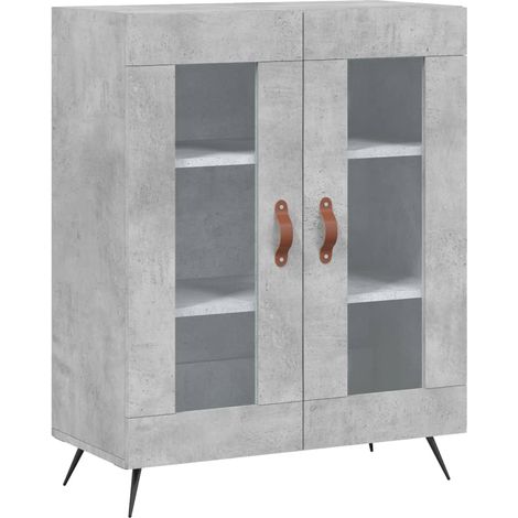 Credenza buffet cassettiera mobile contenitore organizer cucina soggiorno soggiorno 69,5 x 34 x 90 cm derivati del legno grigio 020032011