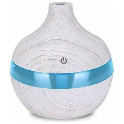 Humidificateur USB 300 ml, diffuseur d'arômes électrique, humidificateur en bois, brumisateur d'huiles essentielles pour la maison et la voiture, mini humidificateur rafraîchissant (Couleur : (1/5)