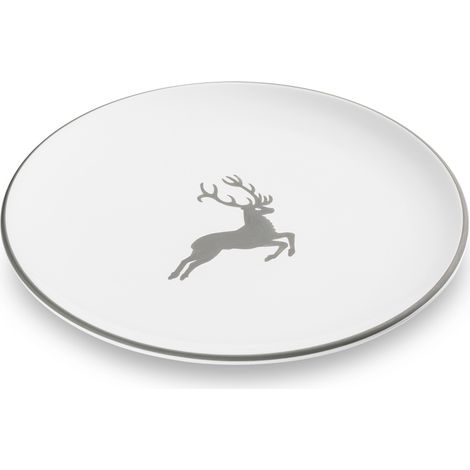 Gmundner Keramik Grauer Hirsch, Assiette plate Cup (Ø 25cm) (1/2)