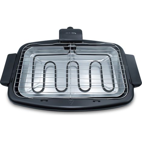JGB304T1 Barbacoa eléctrica de mesa JORDAN parrilla de acero max 2200W 47x28cm
