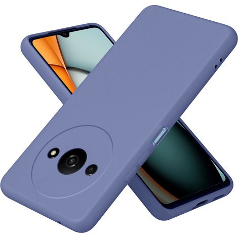 Funda para Xiaomi Redmi A3, silicona ligera, color lavanda. (1/5)