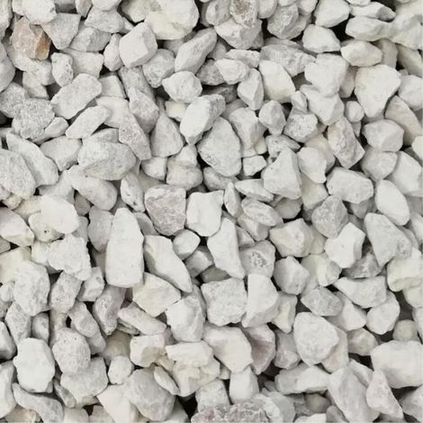 PACK 2M² Gravillon ECO Blanc/Gris/Beige Calcaire Ø 6/14 mm (4 X Sac de 25Kg +/- 100Kg ) - Livraison STANDARD (1/5)